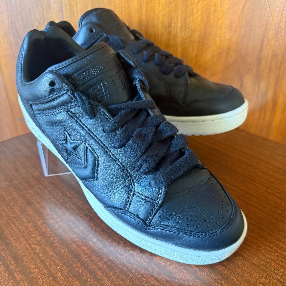 Converse Weapon Mono Ox Leather Black MENS SIZE 10, WOMEN SIZE 11.5 A12485C